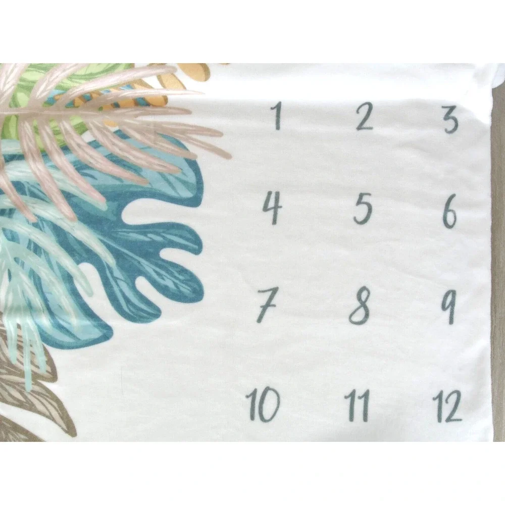 Baby Blanket 60x40 Baby Growth Chart Blanket and Newborn Baby by BOHEMEE